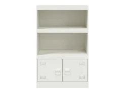 Aparador cómoda cómoda mueble mueble de almacenaje organizador cocina salón salón 67 x 39 x 107 cm acero blanco 02_0030384
