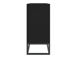 Aparador cómoda cómoda mueble mueble de almacenaje organizador cocina salón salón 105 x 30 x 65 cm madera contrachapada negra 02_0035832