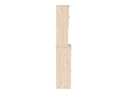 Aparador cómoda cómoda mueble mueble de almacenaje organizador cocina salón salón 77 x 35 x 188 cm madera maciza de pino marrón 02_0029674