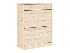 Aparador cómoda cómoda mueble mueble de almacenaje organizador cocina salón salón 77 x 35 x 188 cm madera maciza de pino marrón 02_0029674