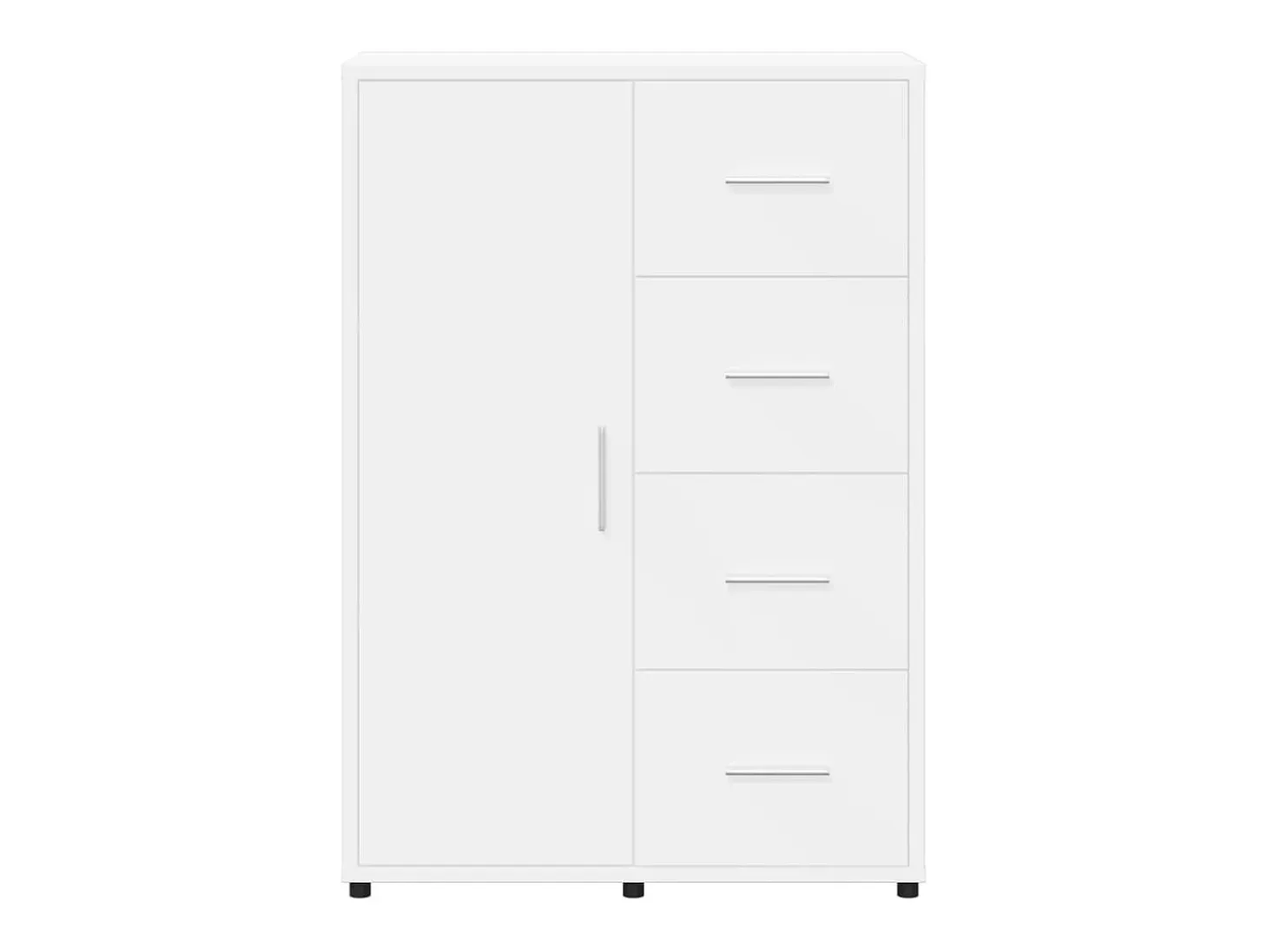 Aparador cómoda cómoda mueble mueble de almacenaje organizador cocina salón salón 60 x 31 x 84 cm madera contrachapada blanco 02_0030344