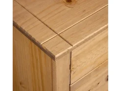 Aparador Cómoda Cómoda Mueble Almacenamiento Organizador Cocina Salón Salón 46 x 40 x 89 cm Pino Panamá Serie marrón 02_0029582