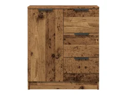 Aparador cómoda cómoda mueble mueble de almacenaje organizador cocina salón salón madera vieja 60 x 30 x 70 cm madera contrachapada marrón 02_0036601