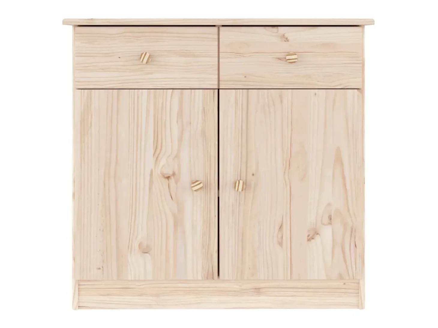 Aparador cómoda cómoda mueble mueble de almacenaje organizador cocina salón salón 77 x 35 x 73 cm madera maciza de pino marrón 02_0029676