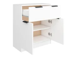 Aparador cómoda cómoda mueble mueble de almacenaje organizador cocina salón salón 60 x 30 x 70 cm madera contrachapada blanco 02_0030331