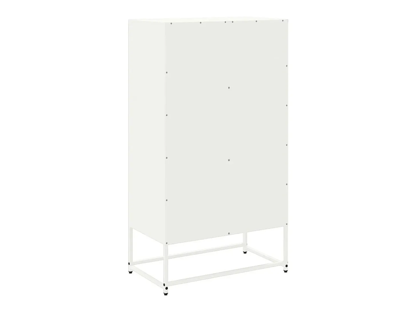 Aparador cómoda cómoda mueble mueble de almacenaje organizador cocina salón salón 68,5 x 38,5 x 123,5 cm acero blanco 02_0036211