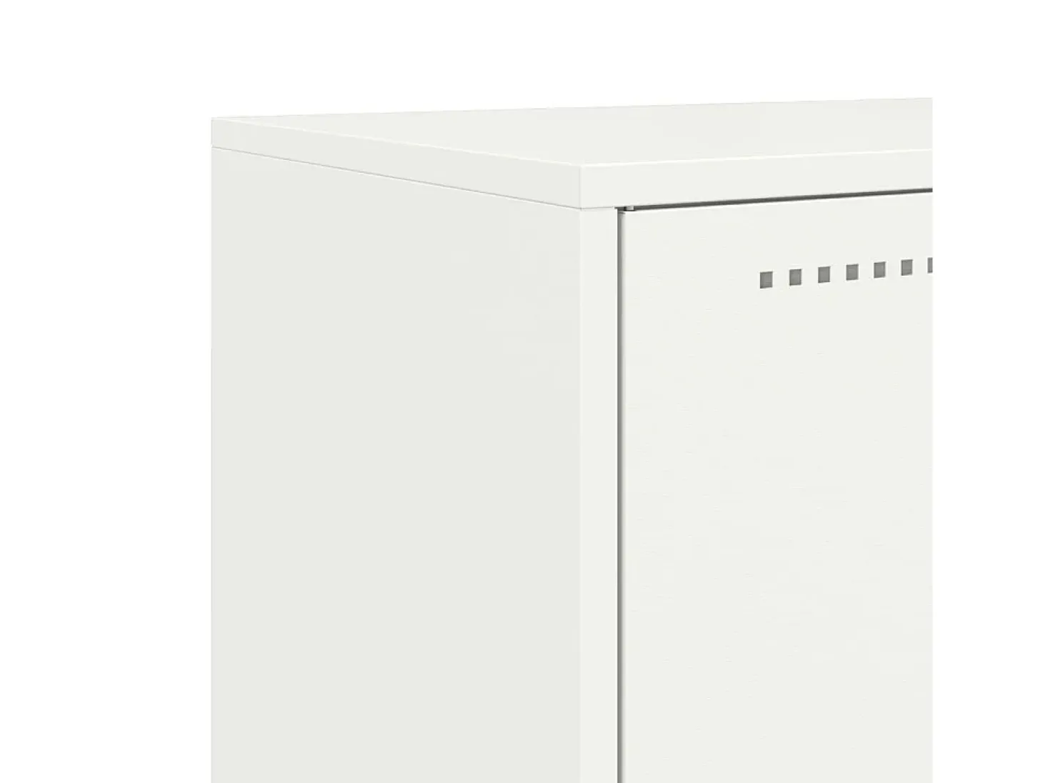 Aparador cómoda cómoda mueble mueble de almacenaje organizador cocina salón salón 68,5 x 38,5 x 123,5 cm acero blanco 02_0036211