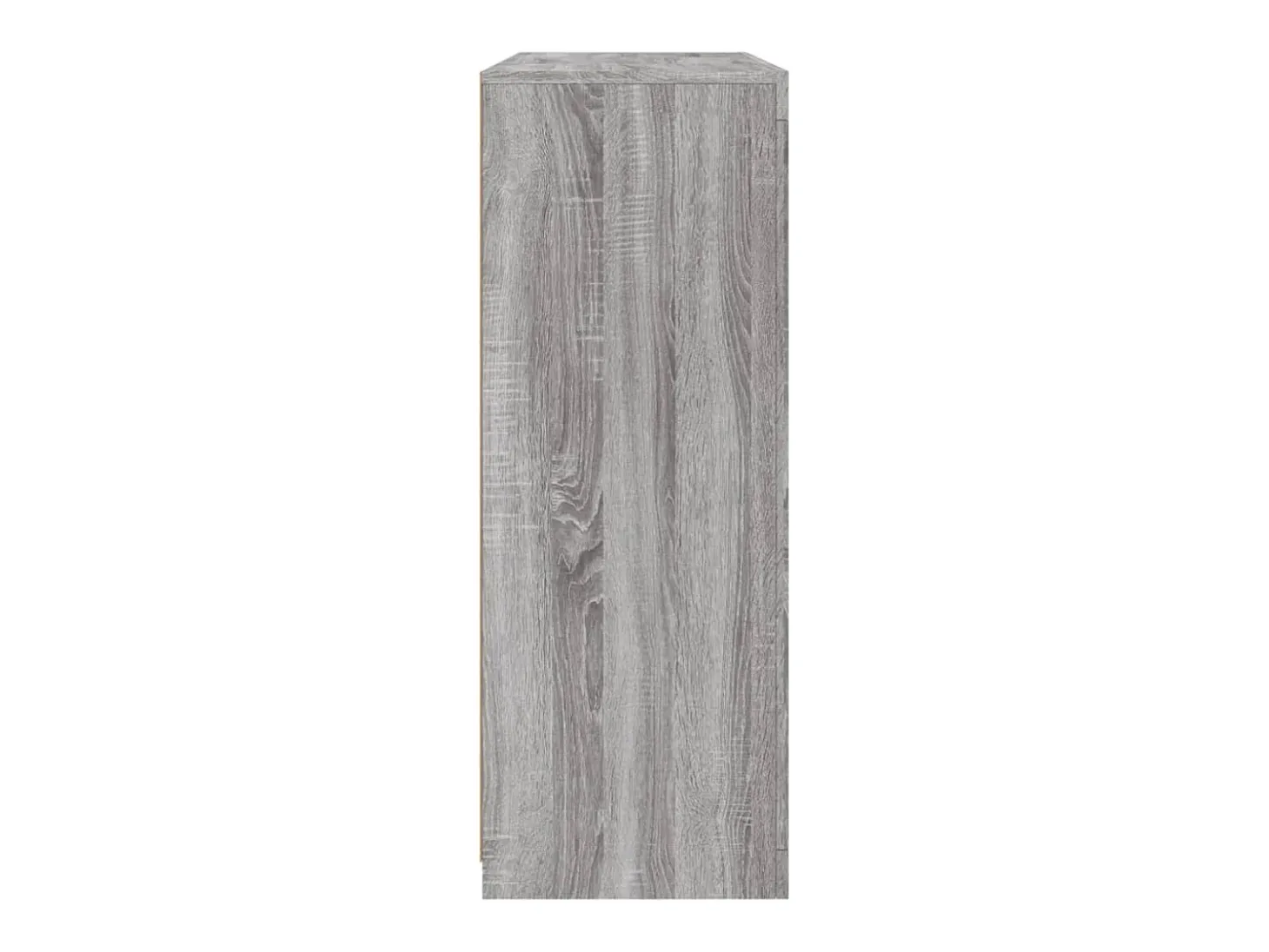 Aparador Cómoda Gabinete Organizador de Almacenamiento Cocina Sala de Estar Sala de Estar con Luces LED 3 Piezas Madera de ingeniería Sonoma Gris 02_0037231