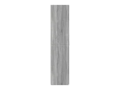 Aparador cómoda mueble almacenaje organizador cocina salón salón alto Sonoma 70 x 42,5 x 185 cm madera contrachapada gris 02_0035630