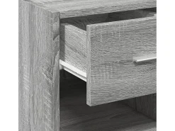 Aparador cómoda mueble almacenaje organizador cocina salón salón Sonoma 40 x 42,5 x 93 cm madera contrachapada gris 02_0036363