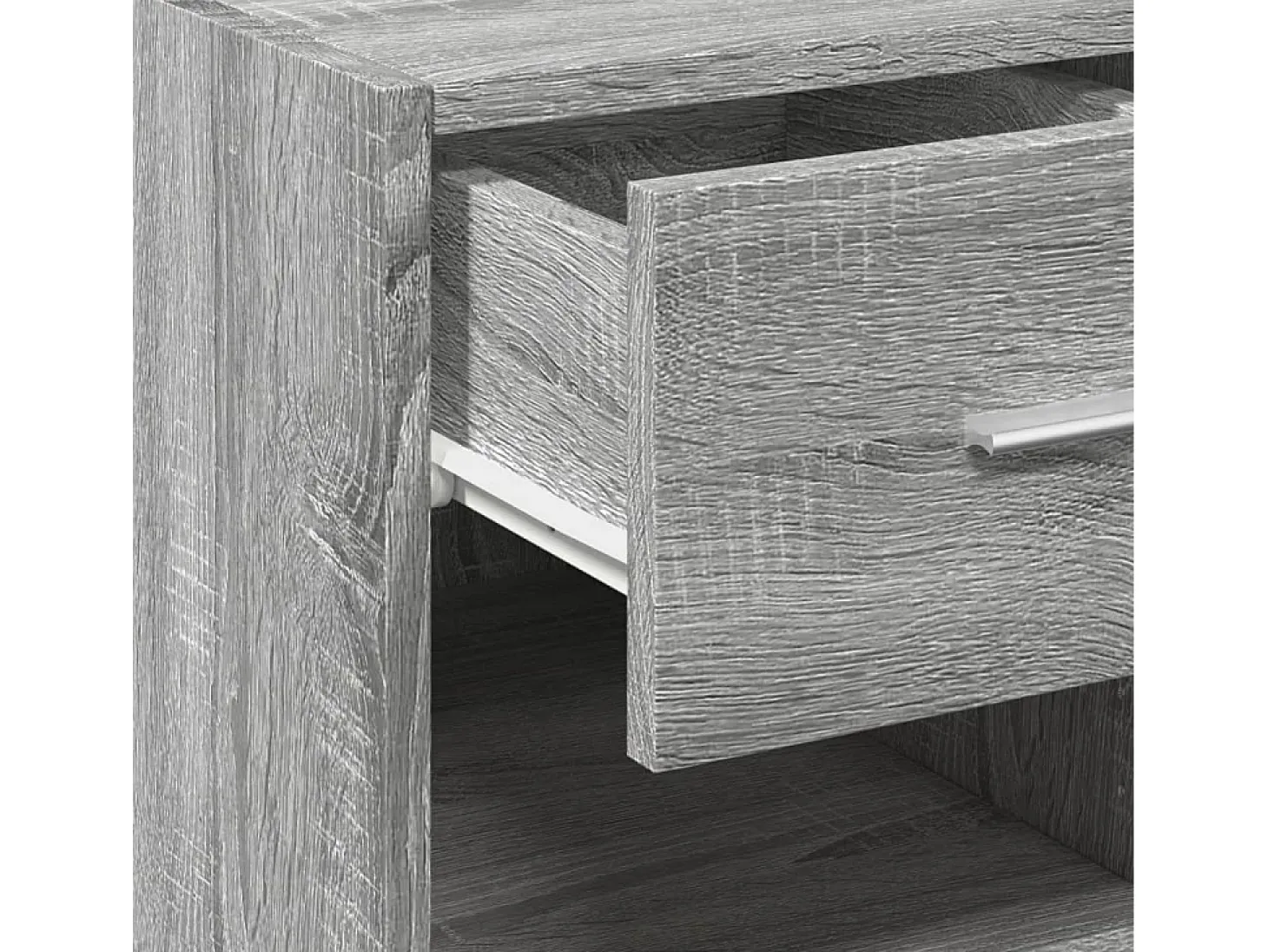 Aparador cómoda mueble almacenaje organizador cocina salón salón Sonoma 40 x 42,5 x 93 cm madera contrachapada gris 02_0036363
