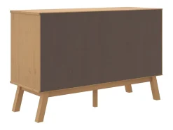 Aparador cómoda mueble almacenaje organizador cocina salón salón 114 x 43 x 73,5 cm madera maciza de pino marrón 02_0036178