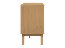 Aparador cómoda mueble almacenaje organizador cocina salón salón 114 x 43 x 73,5 cm madera maciza de pino marrón 02_0036178