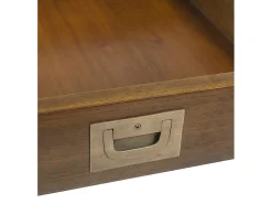 Aparador colonial 2 puertas 7 cajones en madera maciza de caoba Falkane 170 cm