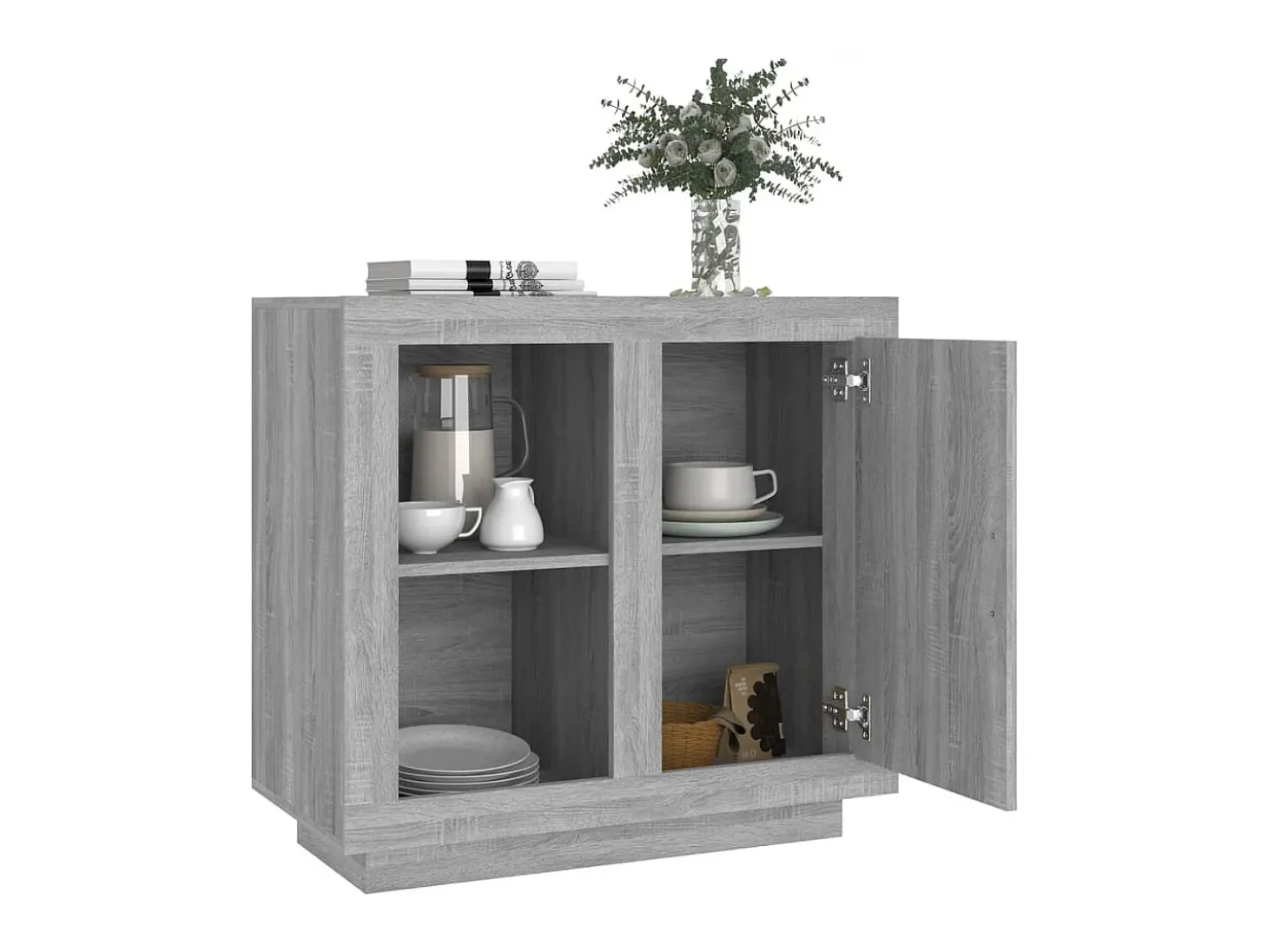 Aparador color gris Sonoma 80x40x75 cm ES35789