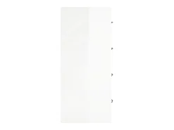 Aparador con 4 cajones blanco brillante 60x30,5x71 cm