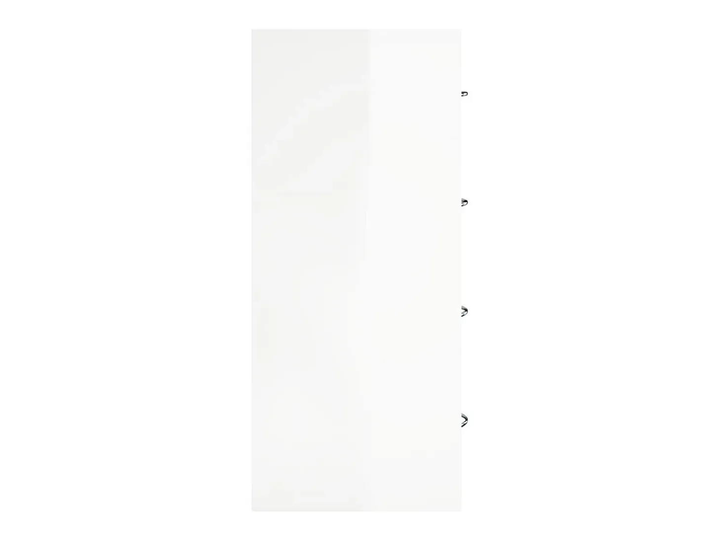 Aparador con 4 cajones blanco brillante 60x30,5x71 cm