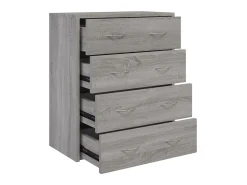 Aparador con 4 cajones gris Sonoma 60x30,5x71 cm ES56217
