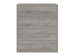 Aparador con 4 cajones gris Sonoma 60x30,5x71 cm ES56217
