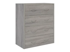 Aparador con 4 cajones gris Sonoma 60x30,5x71 cm