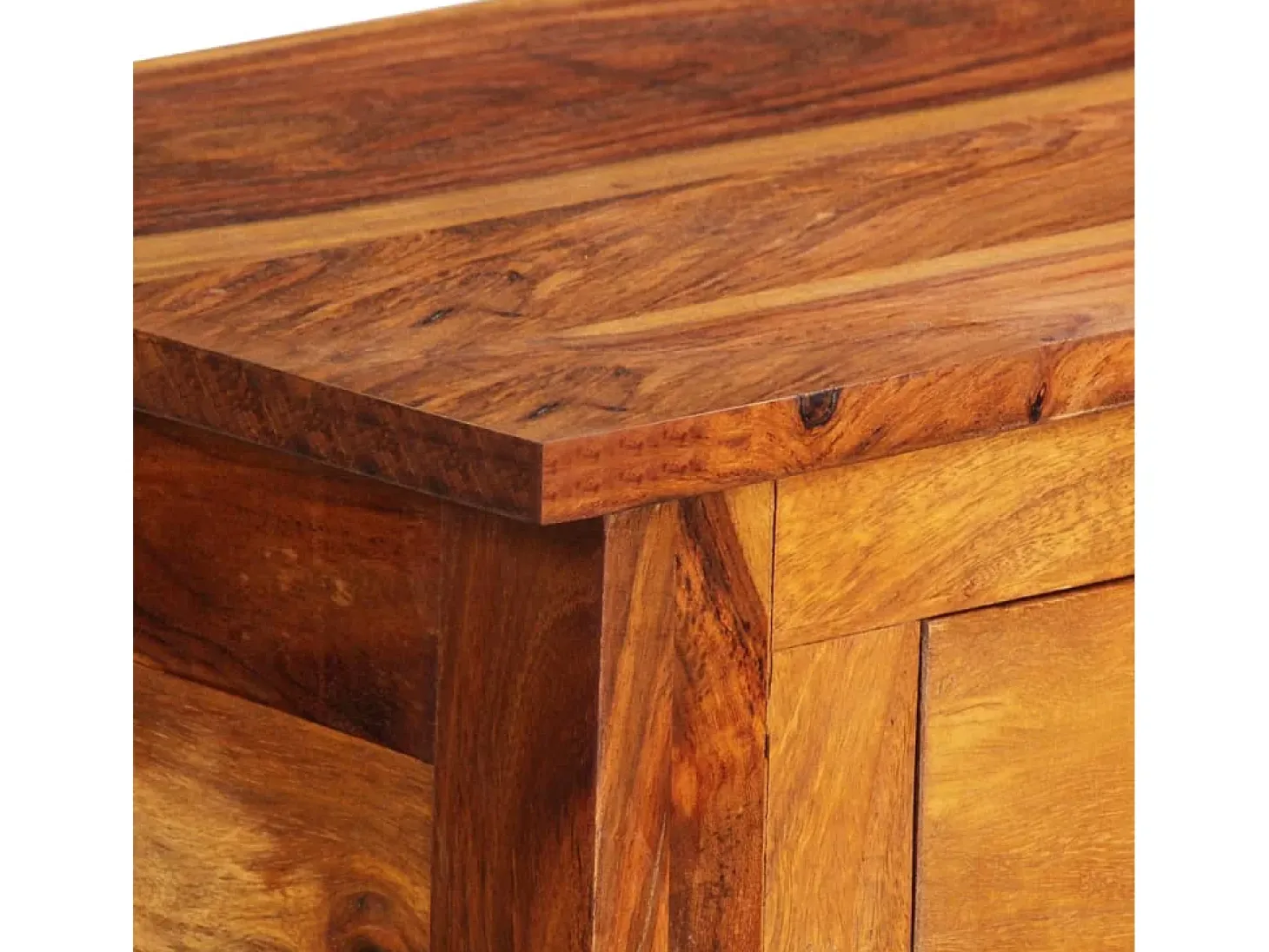 Aparador con 3 cajones madera maciza de acacia 110x30x80 cm ES25338