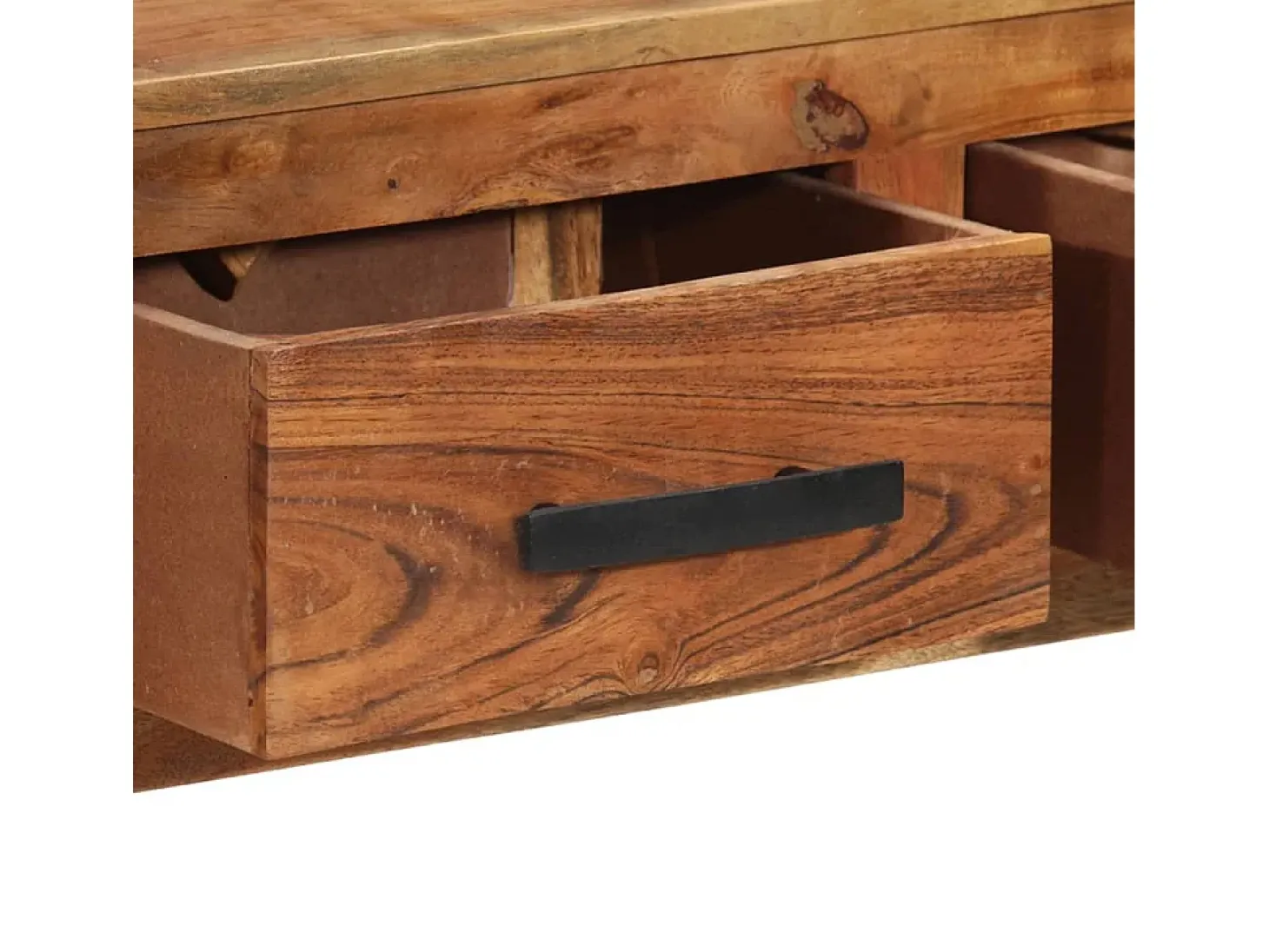 Aparador con 3 cajones madera maciza 110x30x80 cm