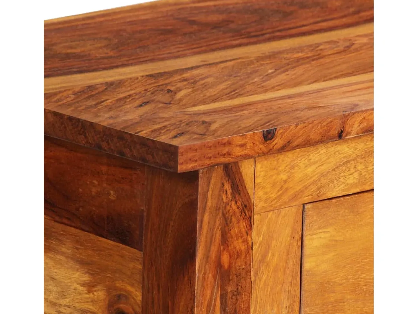 Aparador con 3 cajones madera maciza 110x30x80 cm