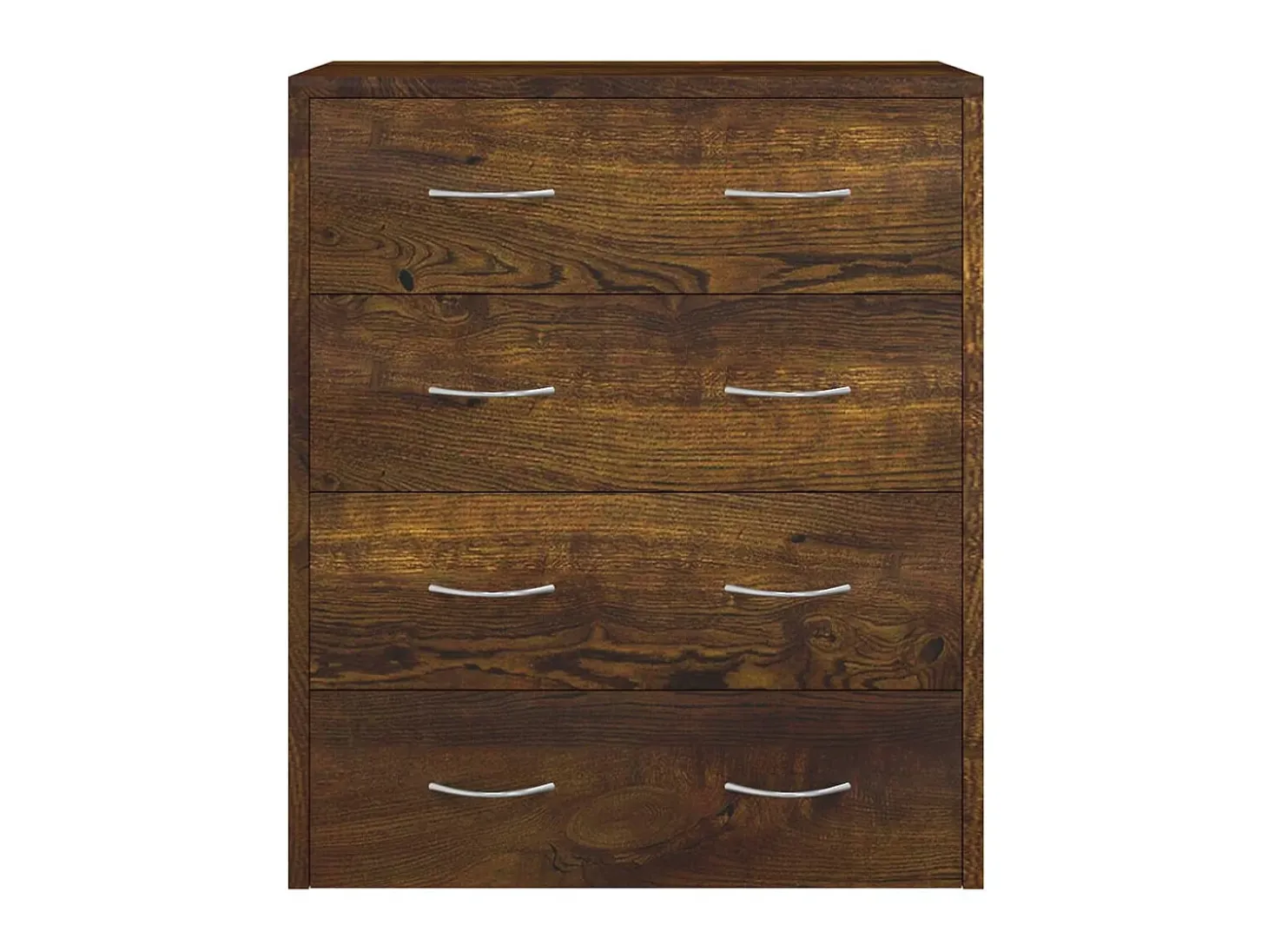 Aparador con 4 cajones roble ahumado 60x30,5x71 cm ES84034