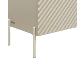 Aparador con 4 puertas de MDF - Beige y natural claro - TASIBA