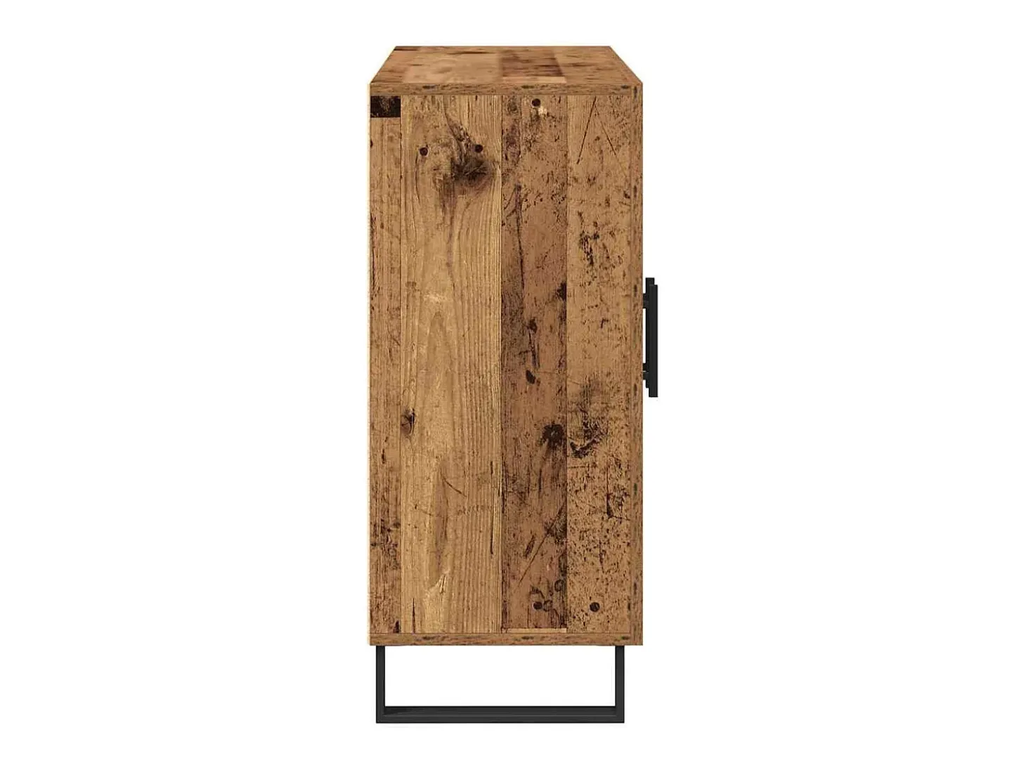 Aparador con 3 puertas en madera vieja 90x34x80 cm en madera de ingeniería