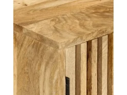 Aparador con 2 puertas madera maciza de mango 55x35x70 cm