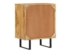 Aparador con 2 puertas madera maciza de mango 55x35x70 cm ES52565