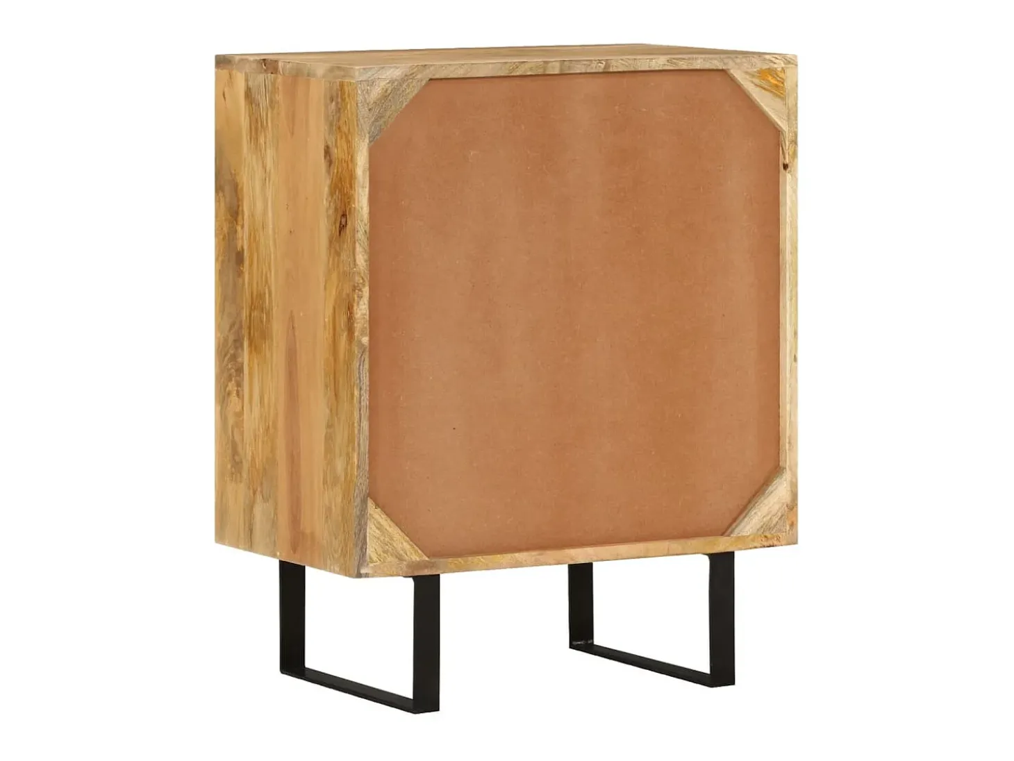 Aparador con 2 puertas madera maciza de mango 55x35x70 cm ES52565