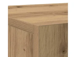 Aparador con 3 Puertas Roble Artesano 90x34x80 cm Madera de Ingeniería