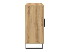 Aparador con 3 Puertas Roble Artesano 90x34x80 cm Madera de Ingeniería