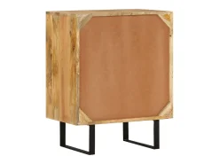 Aparador con 2 puertas 55x35x70 cm madera maciza de mango
