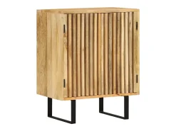 Aparador con 2 puertas 55x35x70 cm madera maciza de mango