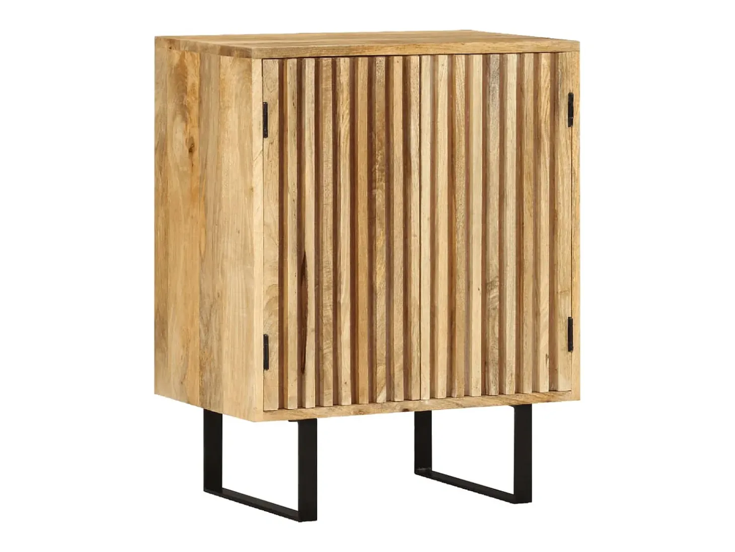 Aparador con 2 puertas 55x35x70 cm madera maciza de mango