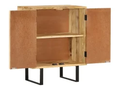 Aparador con 2 puertas 55x35x70 cm madera maciza de mango