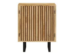 Aparador con 2 puertas 55x35x70 cm madera maciza de mango
