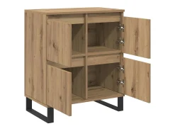 Aparador con almacenaje con puerta Marrón 60 x 35 x 70 cm Madera de ingeniería