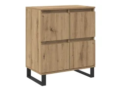 Aparador con almacenaje con puerta Marrón 60 x 35 x 70 cm Madera de ingeniería