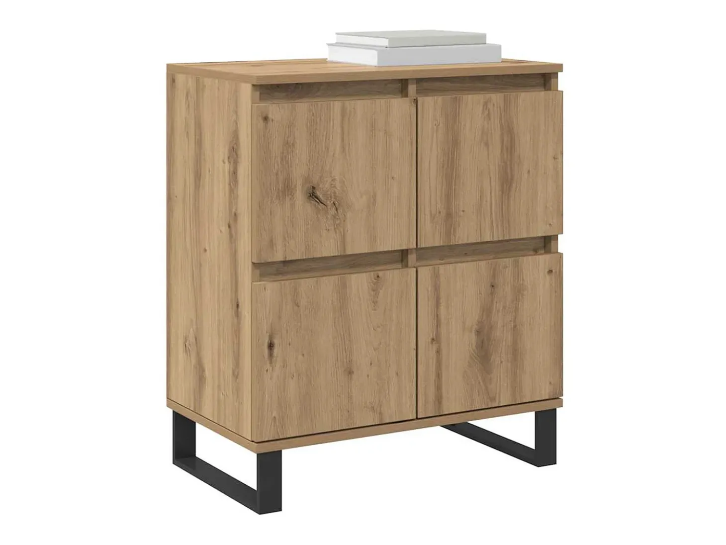 Aparador con almacenaje con puerta Marrón 60 x 35 x 70 cm Madera de ingeniería