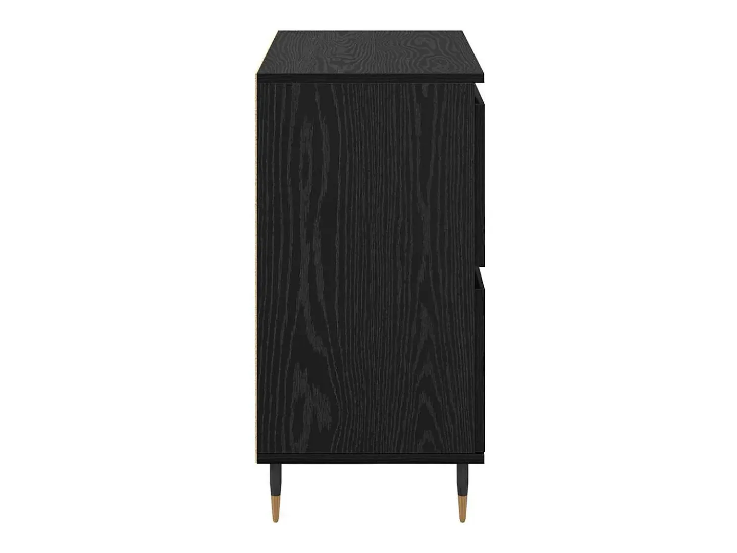 Aparador con almacenaje con puerta Negro 60 x 35 x 70 cm Madera de ingeniería