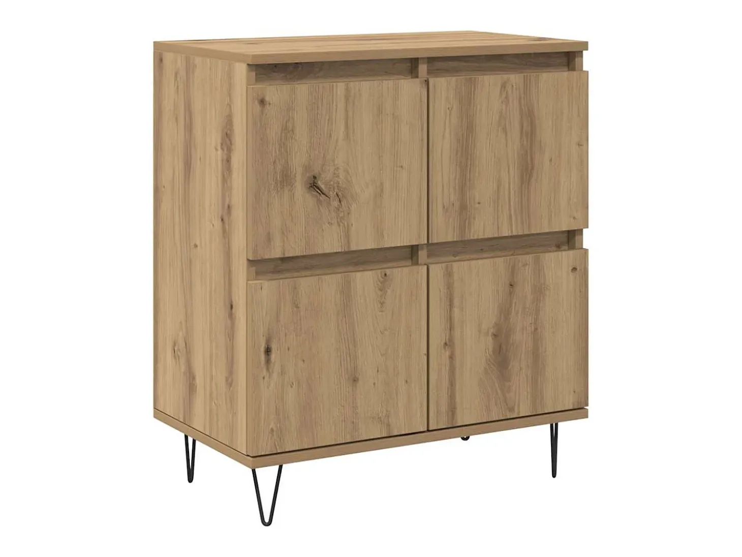 Aparador con almacenaje con puerta Marrón 60 x 35 x 70 cm Madera de ingeniería