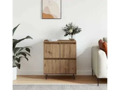 Aparador con almacenaje con puerta Marrón 60 x 35 x 70 cm Madera de ingeniería