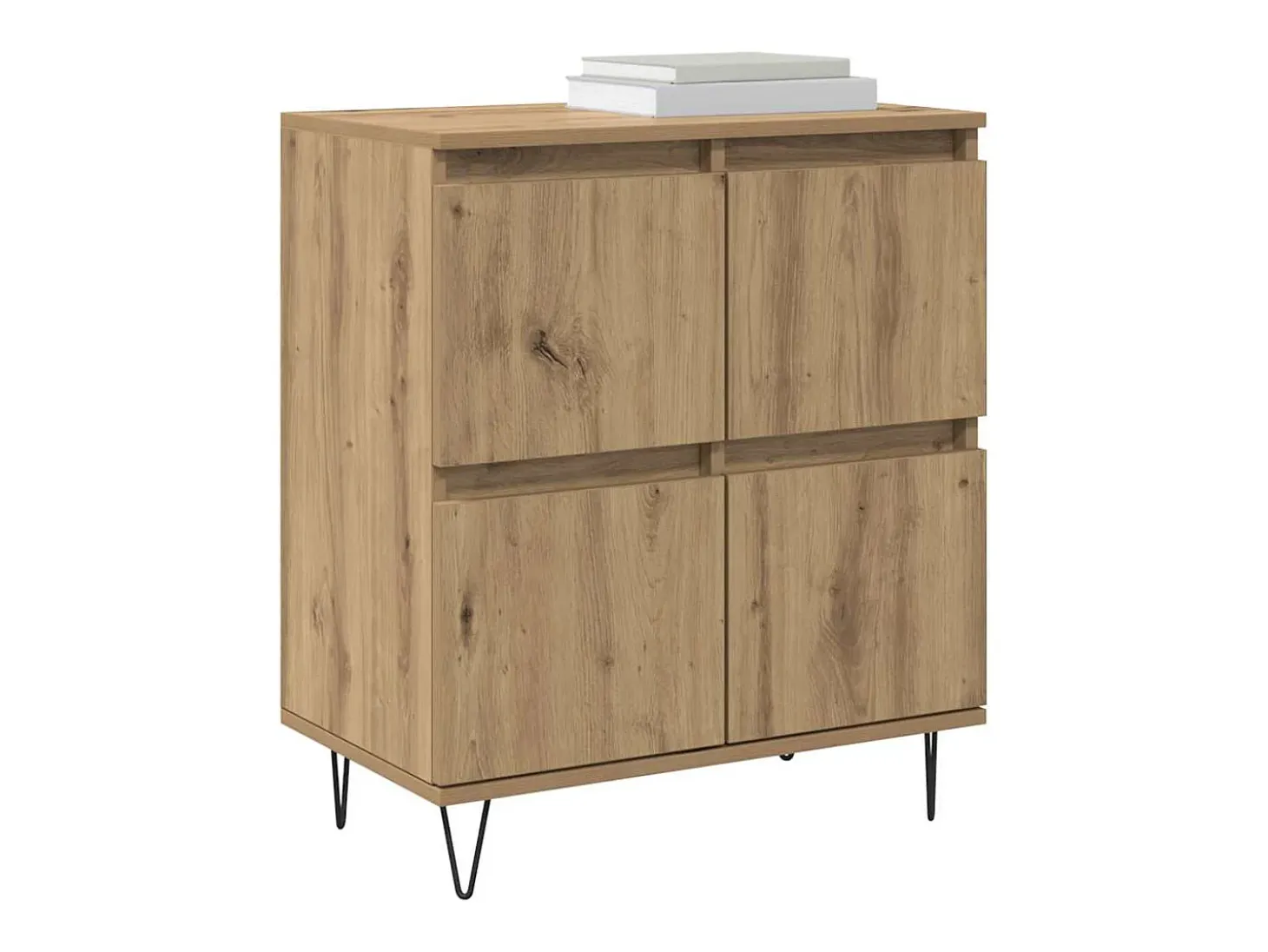 Aparador con almacenaje con puerta Marrón 60 x 35 x 70 cm Madera de ingeniería