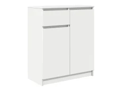 Aparador con cajón blanco 71x35x84 cm madera contrachapada