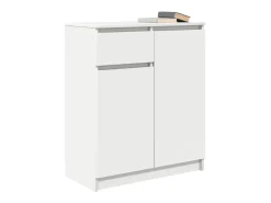 Aparador con cajón blanco 71x35x84 cm madera contrachapada