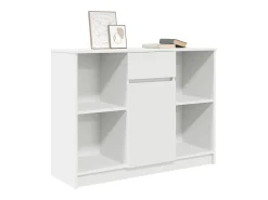 Aparador con cajón blanco 101x35x76 cm madera de ingeniería